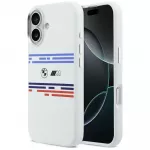 BMW M silikoninis MagSafe dėklas iPhone 17 &ndash; baltas