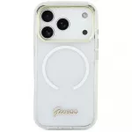 Guess IML Gradient Script Metal MagSafe Dėklas, skirtas iPhone Air - White