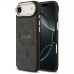Guess 4G PU Classic Logo MagSafe dėklas iPhone 17 Air - juodas