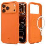 Spigen Silicone Fit Mag dėklas, skirtas iPhone 17 Pro - oranžinė