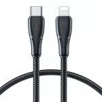 Joyroom Surpass Series A11 Lightning / USB-C 20W laidas 0.25 m - juodas