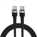 Wozinsky laidas WNBCC1 USB-C / USB-C PD 65W 1 m juodas