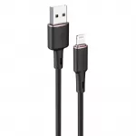 Acefast MFI USB - Lightning laidas 1.2 m, 2.4A, juodas (C2-02 black)