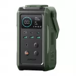 Joyroom I&scaron;orinė baterija JR-PBF10 75000mAh 100W 3x USB-C 3x USB-A su sulankstomu žibintuvėliu ir rankena - žalia