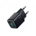 Joyroom JR-TG7 33W USB-A + USB-C Sieninis įkroviklis su 60W USB-C iki USB-C 1m kabeliu - juodas