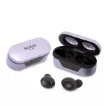 Guess GUTWST31EU TWS Bluetooth ausinės + prijungimo stotelė violetinė/violetinė