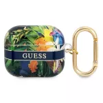 Guess AirPods 3 dėklas &ndash; mėlynas Flower Strap