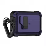 AirPods 4 Pro Armor dėklas su karabinu &ndash; violetinis