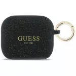 Guess Silikoninis blizgantis žiedo dėklas, skirtas AirPods Pro 3 - Black