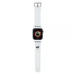 Karl Lagerfeld 3D guminis Choupette galvos dirželis, skirtas Apple Watch 42/44/45/49mm &ndash; baltas