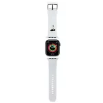 Karl Lagerfeld 3D guminis Karl galvos dirželis Apple Watch 42/44/45/49mm &ndash; baltas