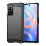 Carbon Case TPU dėklas Xiaomi Redmi Note 11 &ndash; juodas