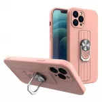 Silikoninis dėklas su žiedu Samsung Galaxy A73 &ndash; rožinis