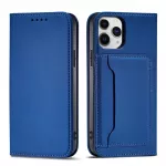 Magnet Card Case dėklas iPhone 12 Pro &ndash; mėlynas