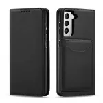 Magnetinis dėklas-piniginė Samsung Galaxy S22+ &ndash; juodas