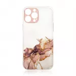 Skaidrus marmuro ra&scaron;to TPU dėklas Xiaomi Redmi Note 11 &ndash; rudas