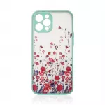 Skaidrus gėlių dėklas iPhone 12 Pro &ndash; &scaron;viesiai mėlynas