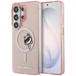 Karl Lagerfeld IML Peekaboo Choupette MagSafe dėklas Samsung Galaxy S26 Ultra - Rožinis