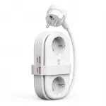 Orico AP3 65W GaN 6in1 maitinimo &scaron;akotuvė 2x AC + 2x USB-A + 2x USB-C - balta
