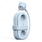 Orico AP3 65W GaN 6in1 maitinimo &scaron;akotuvė 2x AC + 2x USB-A + 2x USB-C - mėlyna