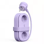 Orico AP3 65W GaN 6in1 maitinimo &scaron;akotuvė 2x AC + 2x USB-A + 2x USB-C - violetinė