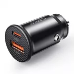 Orico PowerMini 30W USB-C + USB-A Automobilinis Įkroviklis - Juodas
