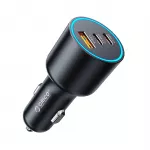 Orico HyperDrive 165W USB-A + 2x USB-C automobilio įkroviklis - juodas