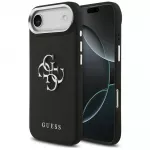 Guess Grained Big 4G Classic Logo dėklas iPhone 17 Air - juodas