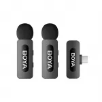 BOYA BY-V20 V2.0 Belaidžiai mikrofonai 2.4GHz - juoda