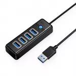 Sujungimo dėžė Orico PW4U-U3 USB-A / 4x USB-A 3.0 - juoda