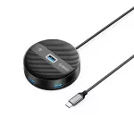 ORICO YS1-C2 4 prievadų USB hub 1x USB-A 3.0 3x USB-A 2.0 0,3 m &ndash; juoda