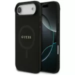 Guess Saffiano Classic Logo MagSafe dėklas iPhone Air - juodas