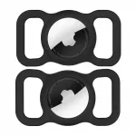 Wozinsky WEA-01 atvejas Apple AirTag silikoninis &scaron;unies arba katės obrožei - juodas