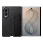 Samsung Carbon Standing Case EF-XF971SBE Samsung Galaxy Z Fold 8 su stovu + 2 antireflekcsinės plėvelės - juoda