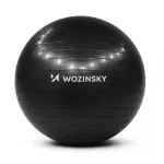 Wozinsky WGB65BB Gimnastinis treniravimo kamuolys 65 cm - Juodas