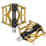 Rockbros JT201012LG 2010-12L Aliuminio platformos dviračio pedalai - auksiniai