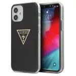 Guess Metallic dėklas iPhone 12 mini &ndash; juodas