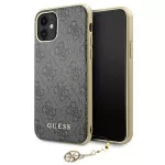 Guess 4G Charms dėklas iPhone 11 / XR &ndash; pilkas