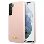 Guess silikoninis dėklas Samsung Galaxy S22+ &ndash; rožinis