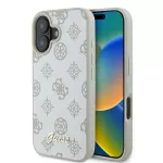 Guess Peony Script Logo MagSafe dėklas iPhone 16 &ndash; baltas