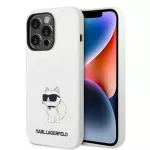 Karl Lagerfeld silikoninis dėklas iPhone 14 Pro &ndash; baltas