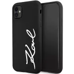 Karl Lagerfeld silikoninis dėklas iPhone 11 / XR &ndash; juodas