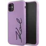 Karl Lagerfeld silikoninis dėklas iPhone 11/XR &ndash; violetinis