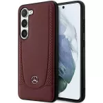 Mercedes-Benz Leather Urban dėklas Samsung Galaxy S23 &ndash; raudonas