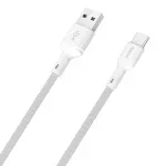 Dudao Laidas L9T 5A USB-A - USB-C 1m - baltas