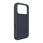 Dėklas Puro Icon Mag Pro i&scaron; skysto silikono, skirtas iPhone 17 Pro, suderinamas su MagSafe, su kameros apsauga ir aliuminiais mygtukais - tamsiai mėlynas