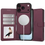 Tech-Protect Wallet MagSafe dėklas, skirtas iPhone 17 Pro Max / 18 Pro Max &ndash; bordo