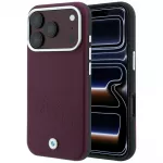 BMW Sign Inclined Deboss Letters MagSafe dėklas, skirtas iPhone 17 Pro / 18 Pro &ndash; bordo