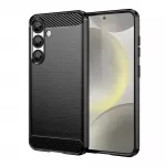 Carbon TPU dėklas Samsung Galaxy F06 5G &ndash; juodas