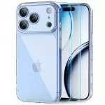 Tech-Protect FlexAir dėklas + Tech-Protect Glass Fit+ 2-Pack grūdintas stiklas skirtas iPhone 18 Pro / 17 Pro - skaidrus